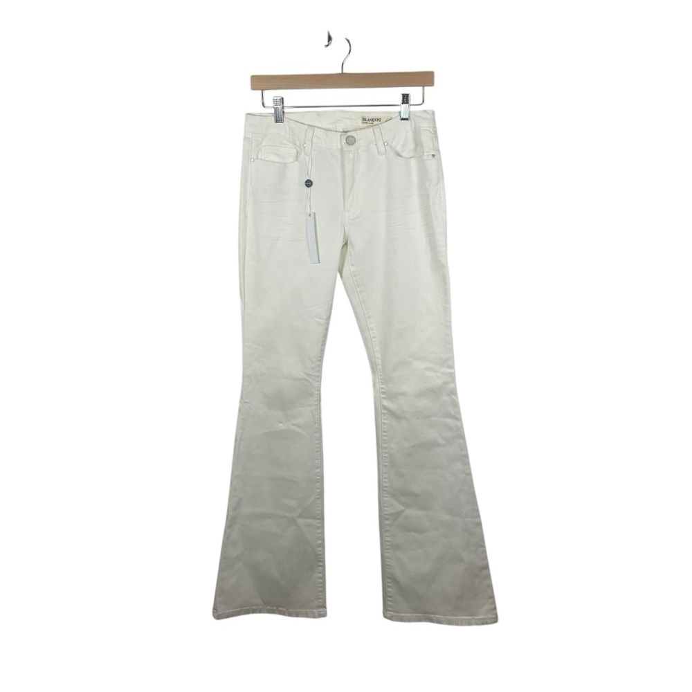 NWT BlankNYC Women’s Cosmic Flare High Rise Jeans in White Size 29 - Picture 4 of 14